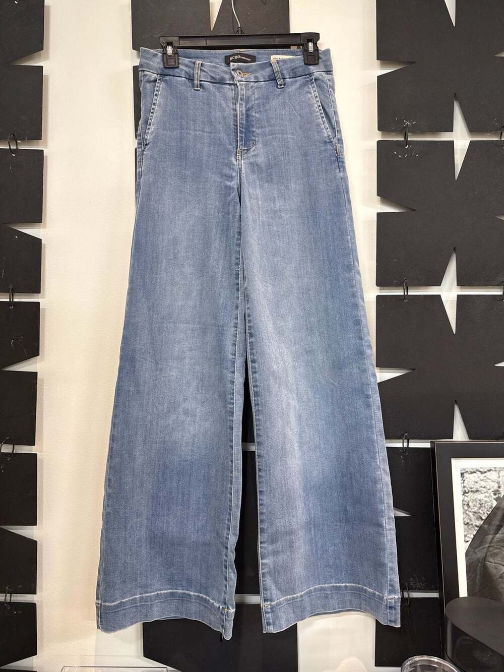 Denim Wide Leg Jeans Trousers Chinos 5 | 27 with STRETCH